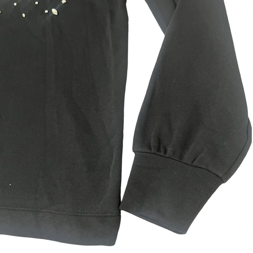 Loft Black Cheers Sweatshirt Long Sleeves Crew neck  Size M - Picture 7 of 12